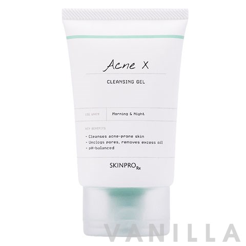 รวว Skinpro Rx Acne X Cleansing Gel V A N I L L A