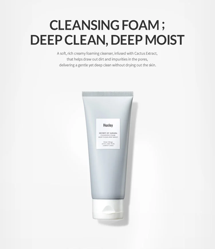 Cleansing Foam ; Deep Clean, Deep Moist