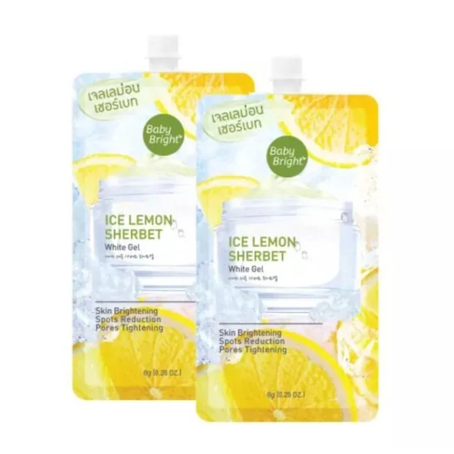 Ice Lemon Sherbet White Gel