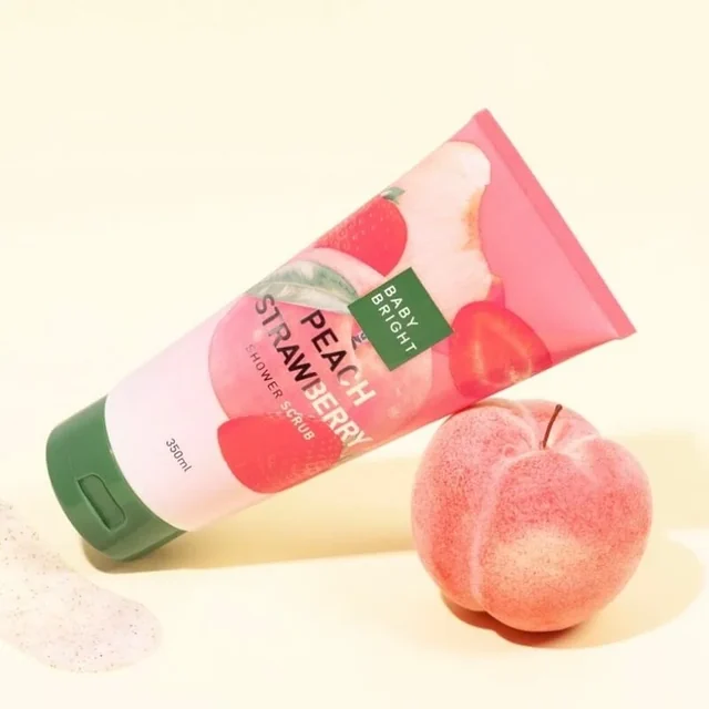 Peach Strawberry Shower Scrub