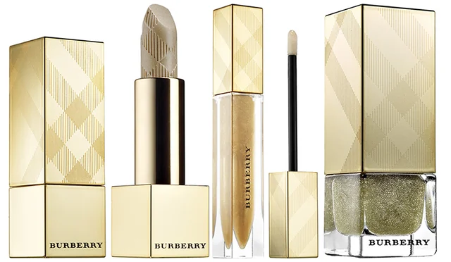 Festive Gold Burberry Kisses