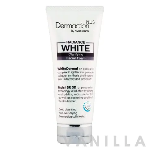 Dermaction Plus Radiance White Clarifying Facial Foam