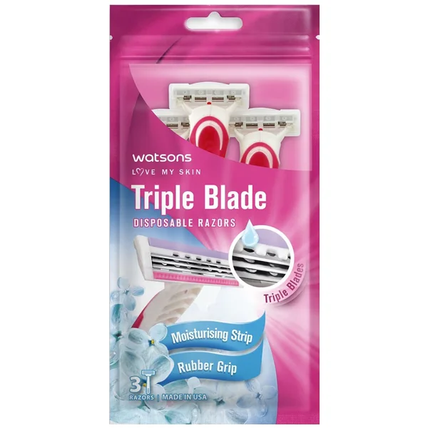Women Triple Blade Disposable Razors