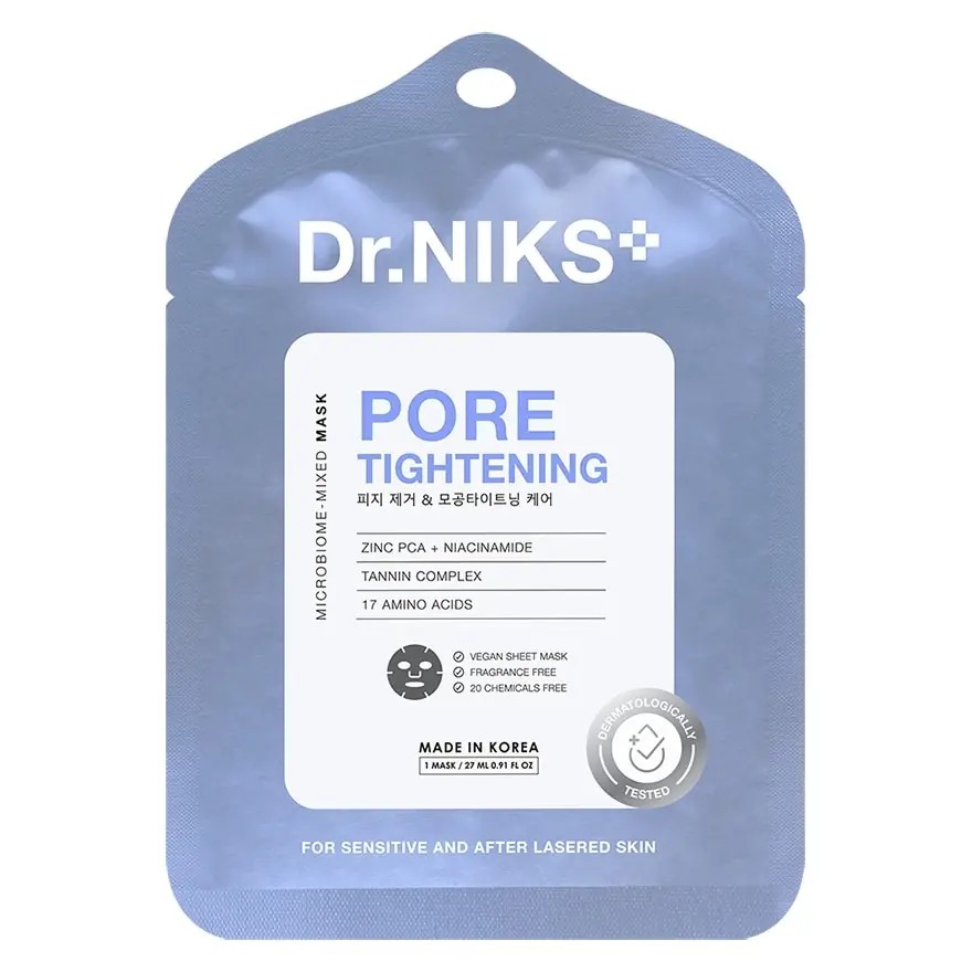 Microbiome-Mixed Mask Pore Tightening