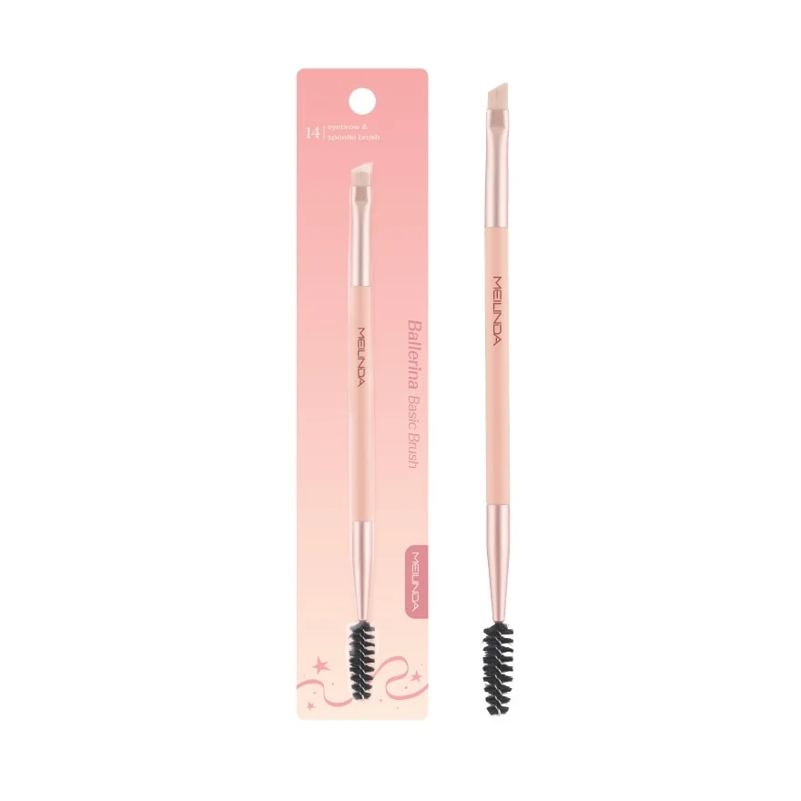 Meilinda Ballerina Basic Brush 14 Eyebrow Spoolie Brush
