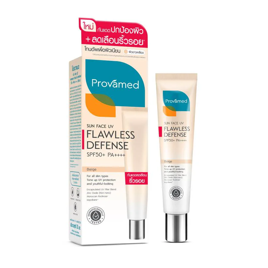 Provamed Sun Face UV Flawless Defense SPF 50+ PA++++ (Beige) - Provamed - Professional Skin Solution