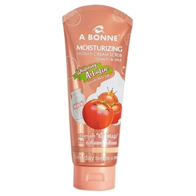 Moisturizing Shower Cream Scrub Tomoto&Milk