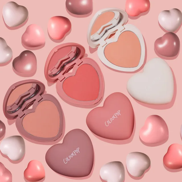 Heart Shaped Pressed Powder Blush