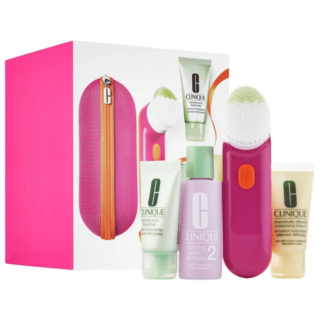 Clean Skin, Great Skin Sonic System Purifying Cleansing Brush Set For Drier Skins