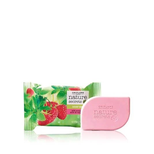 Nature Secrets Soap Bar with Energising Mint & Raspberry