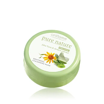 Pure Nature Organic Aloe Vera & Arnica Extract Soothing Cleansing Pads