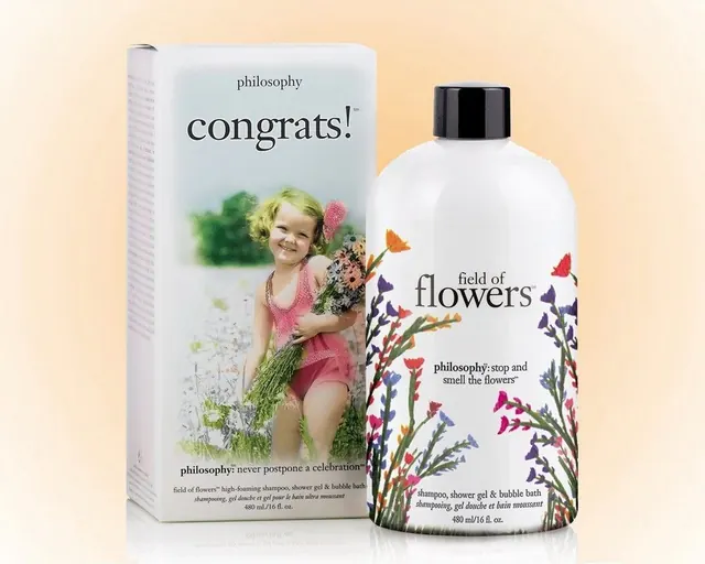 'Congrats! - Field Of Flowers' Shampoo, Shower Gel & Bubble Bath