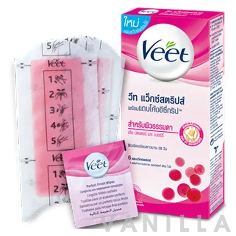 Hair Removal Waxstrips Shea Butter And Berry