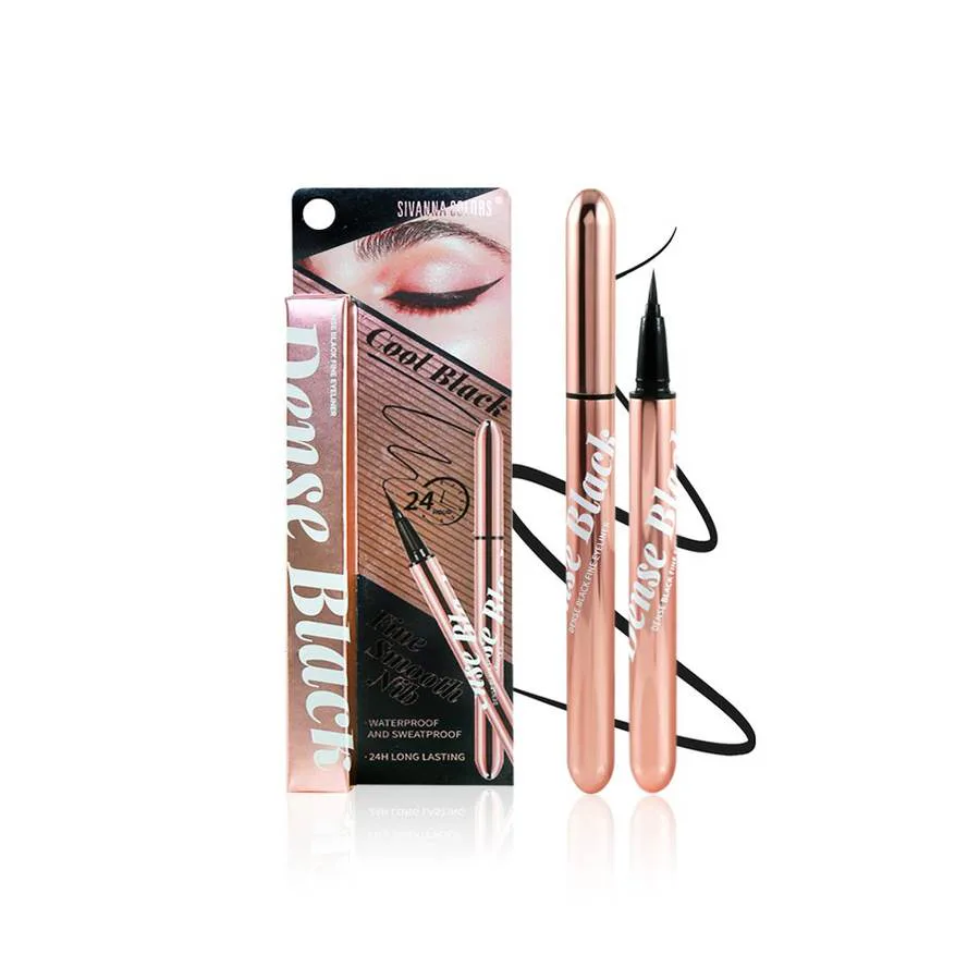 SIVANNA COLORS DENSE BLACK FINE EYELINER
