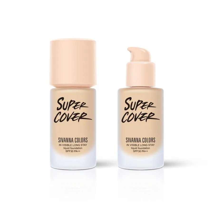 SIVANNA COLORS SUPER COVER IN VISIBLE LONG STAY LIQUID FOUNDATION SPF30 PA+++