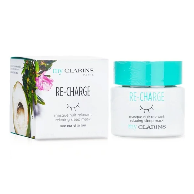 my CLARINS RE-CHARGE Relaxing Sleep Mask