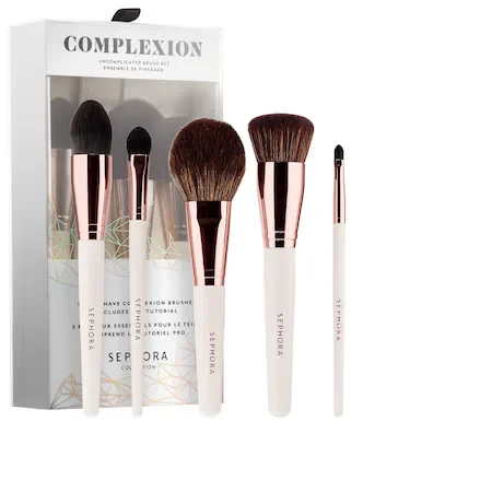 Set Of 3 Essential Complexion & Eye Brushes