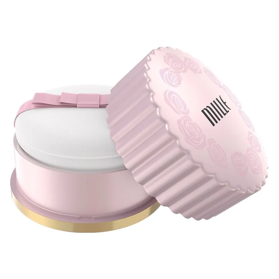 MILLE แป้งฝุ่นเซตเครื่องสำอาง BRIGHTENING SATIN TRANSLUCENT LOOSED POWDER