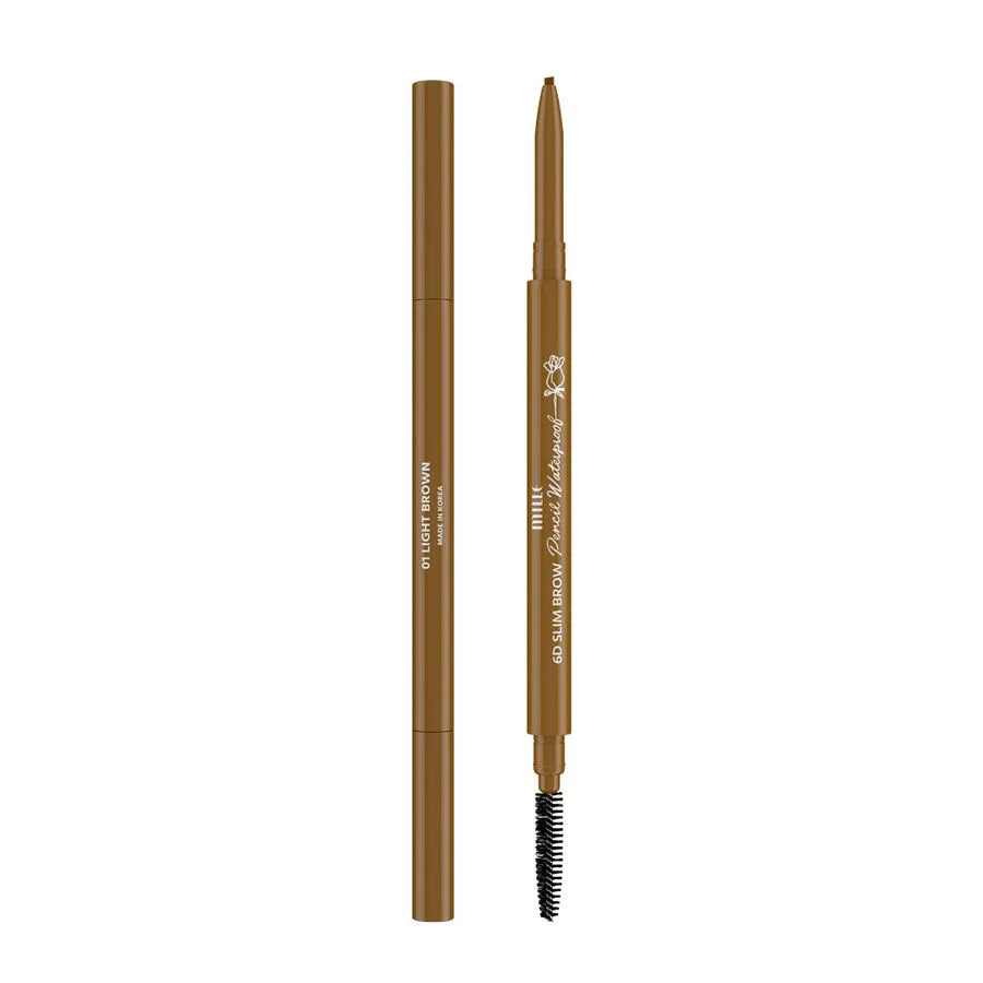 MILLE ดินสอเขียนคิ้วหัวเรียวเล็ก 6D SLIM BROW PENCIL WATERPROOF