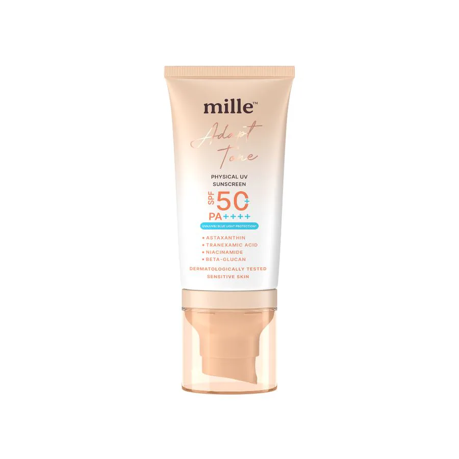 MILLE กันแดดโทนอัพ ADAPT TONE PHYSICAL UV SUNSCREEN SPF50 PA