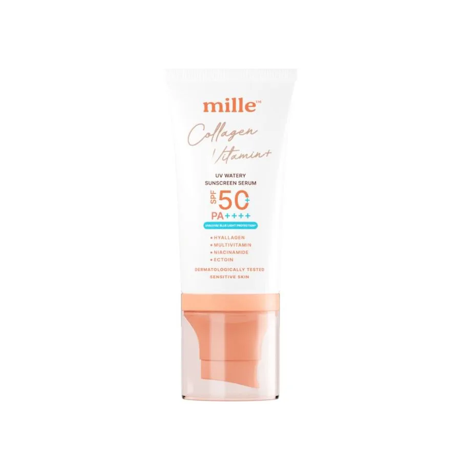 MILLE กันแดดมากกว่ากันแดด COLLAGEN VITAMIN+ WATERY SUNSCREEN SERUM SPF50+ PA++++