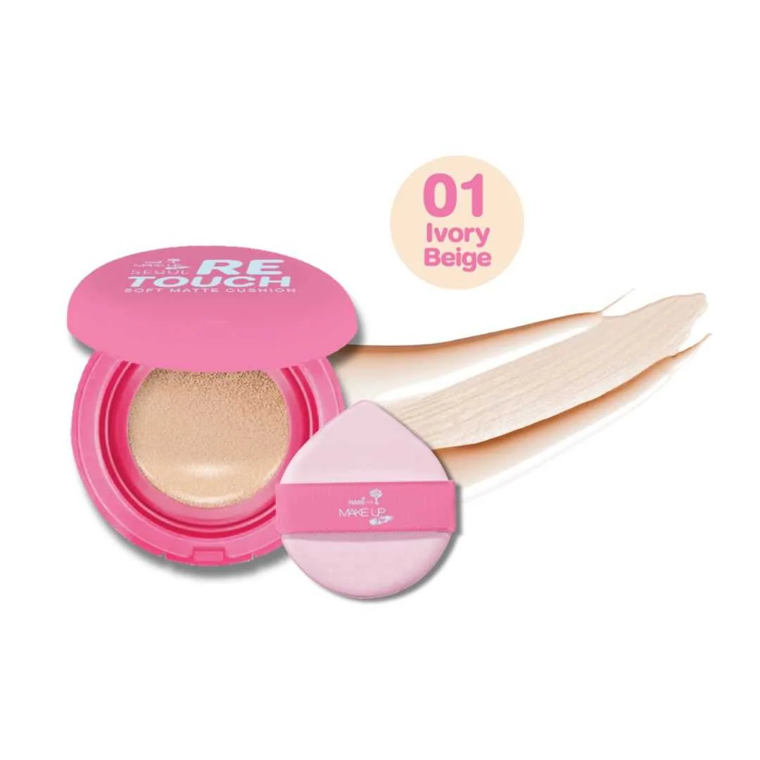 Make Up Pro Seoul Retouch Soft Matte Cushion SPF50 PA+++