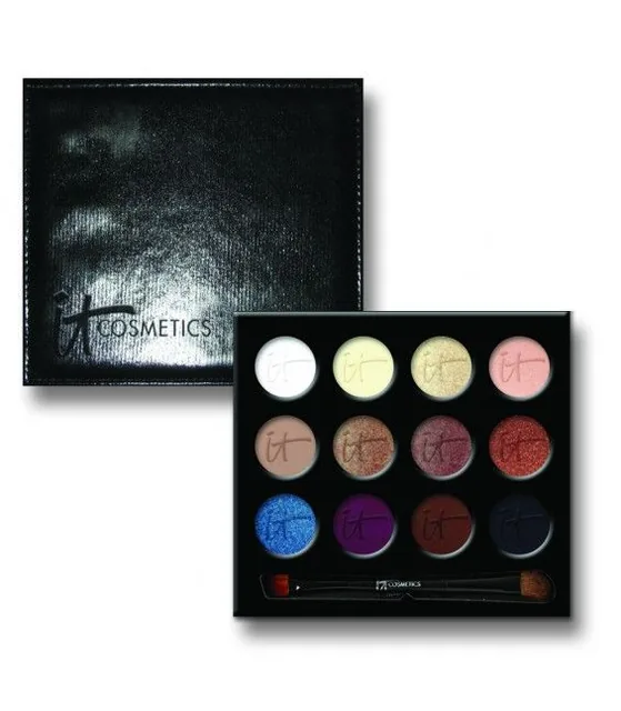 Luxe Anti-Aging High Performance Eye Shadow Palette with Dual Brush