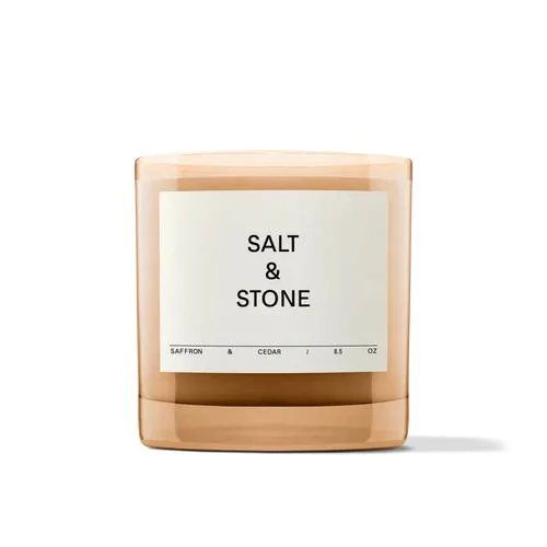 Salt & Stone Saffron & Cedar Scented Candle
