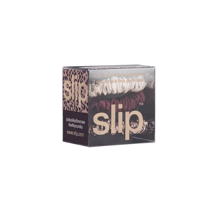 Slip Classic Pure Silk Skinny Scrunchies Trio