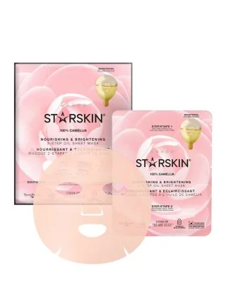 100% Camellia - Nourishing & Brightening 2-Step Oil Sheet Mask