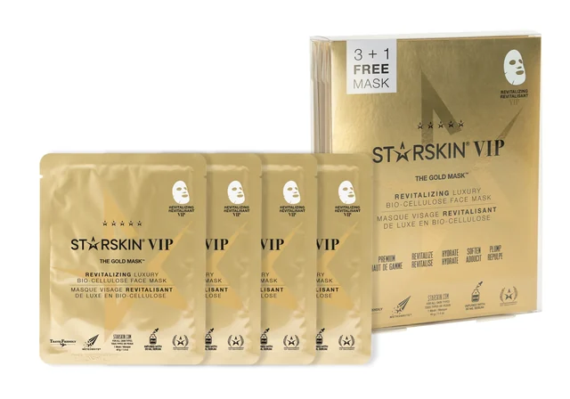 The Gold Mask™ Vip Revitalizing Luxury Coconut Bio-Cellulose Second Skin Face Mask