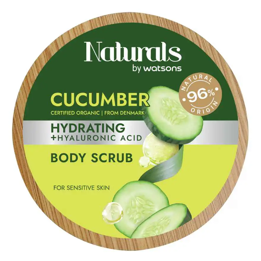 Naturals by Watsons คิวคัมเบอร์ ไฮเดรตติ้ง บอดี้ สครับ