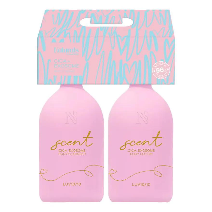Naturals by Watsons เลิฟ 10/10 โรส มัสก์ บอดี้ โลชั่นบอดี้ คลีนเซอร์ เซ็ท