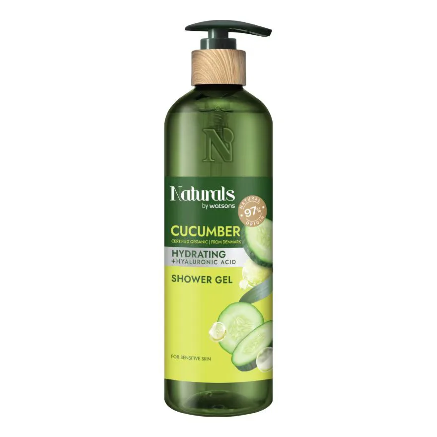 Naturals by Watsons คิวคัมเบอร์ ไฮเดรตติ้ง ชาวเวอร์ เจล