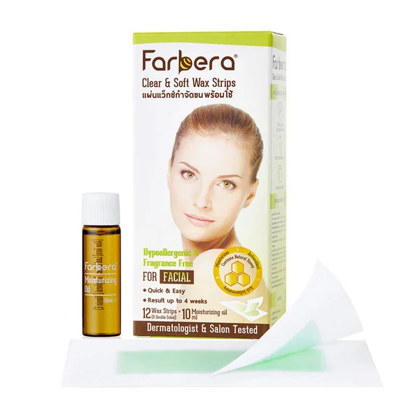 Farbera Clear & Soft Wax Strips [For Facial]