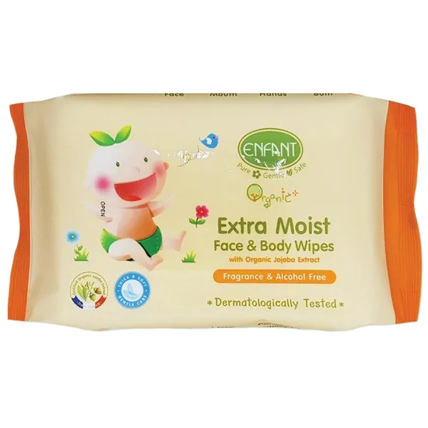 Extra Organic Plus Moist Face & Body Wipes