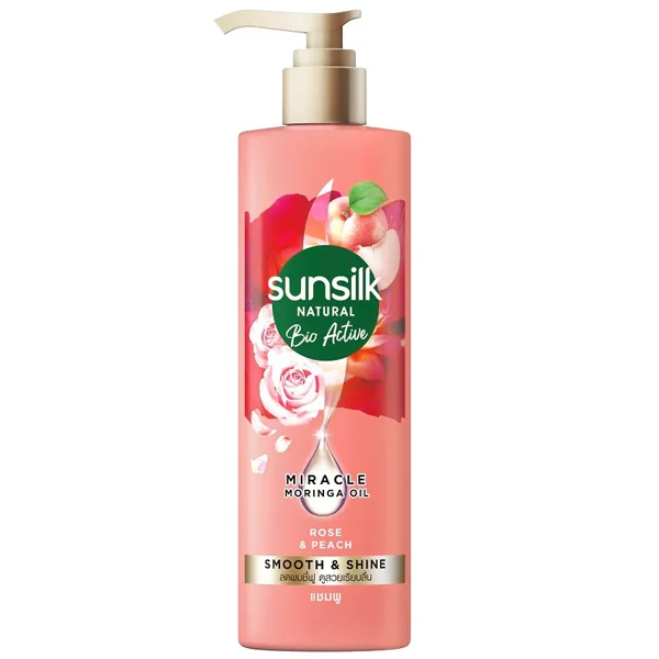 Natural Shampoo Bio Active Rose Peach Smooth Shine