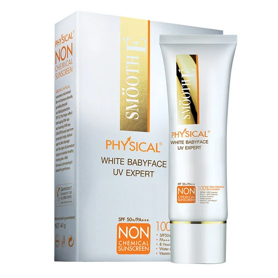 Physical White Babyface UV Expert Non Chemical Sunscreen Spf 52 Pa+++