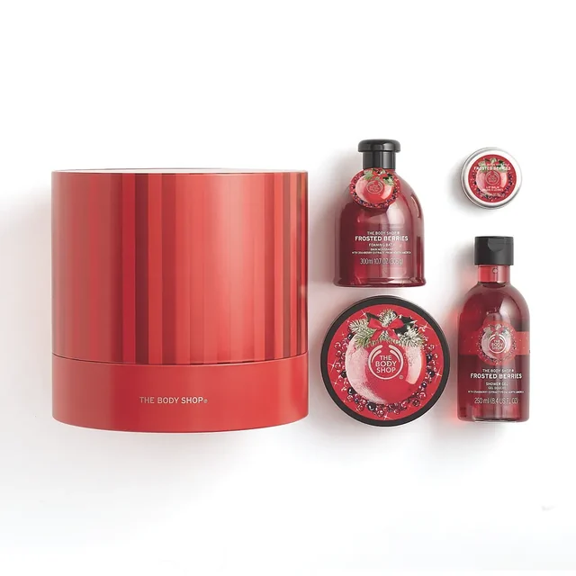 Frosted Cranberry Tin Of Delights Gift Set