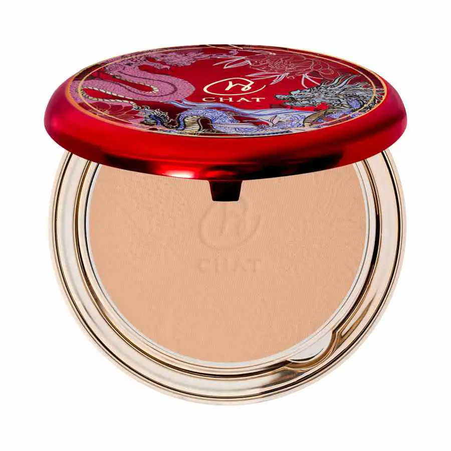 CHAT THE ENDLESS LUCK AND SHINE COVER COLLAGEN POWDER SPF 15 PA+++ ( ฉัตร แป้งคอลลาเจน )