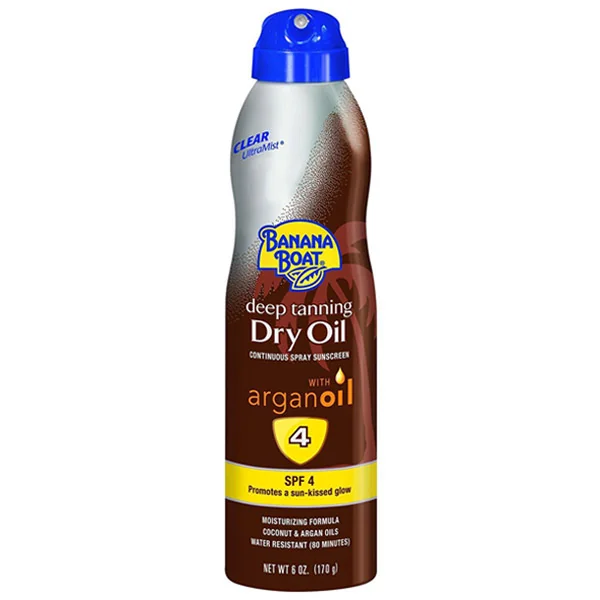 Deep Tanning Dry Oil UltraMist® Sunscreen SPF 4 Continuous Clear Spray