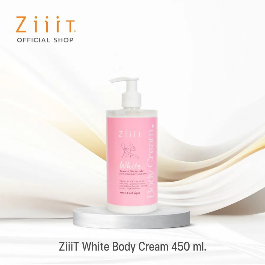 ZiiiT White Body Cream ครีมบำรุงผิวกาย สูตรผิวกระจ่างใส ลดจุดด่างดำ