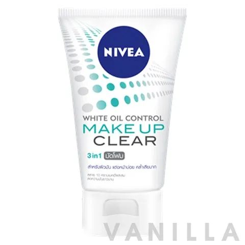 White Oil Control Make Up Clear Mud Foam