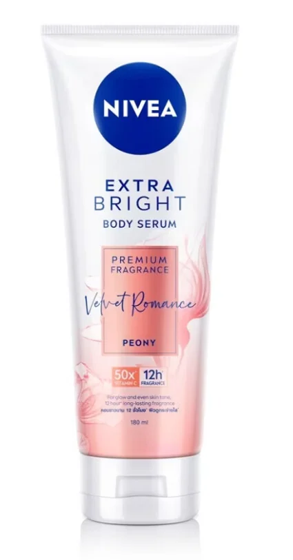 Extra Bright Body Serum Premium Fragrance Velvet Romance Peony