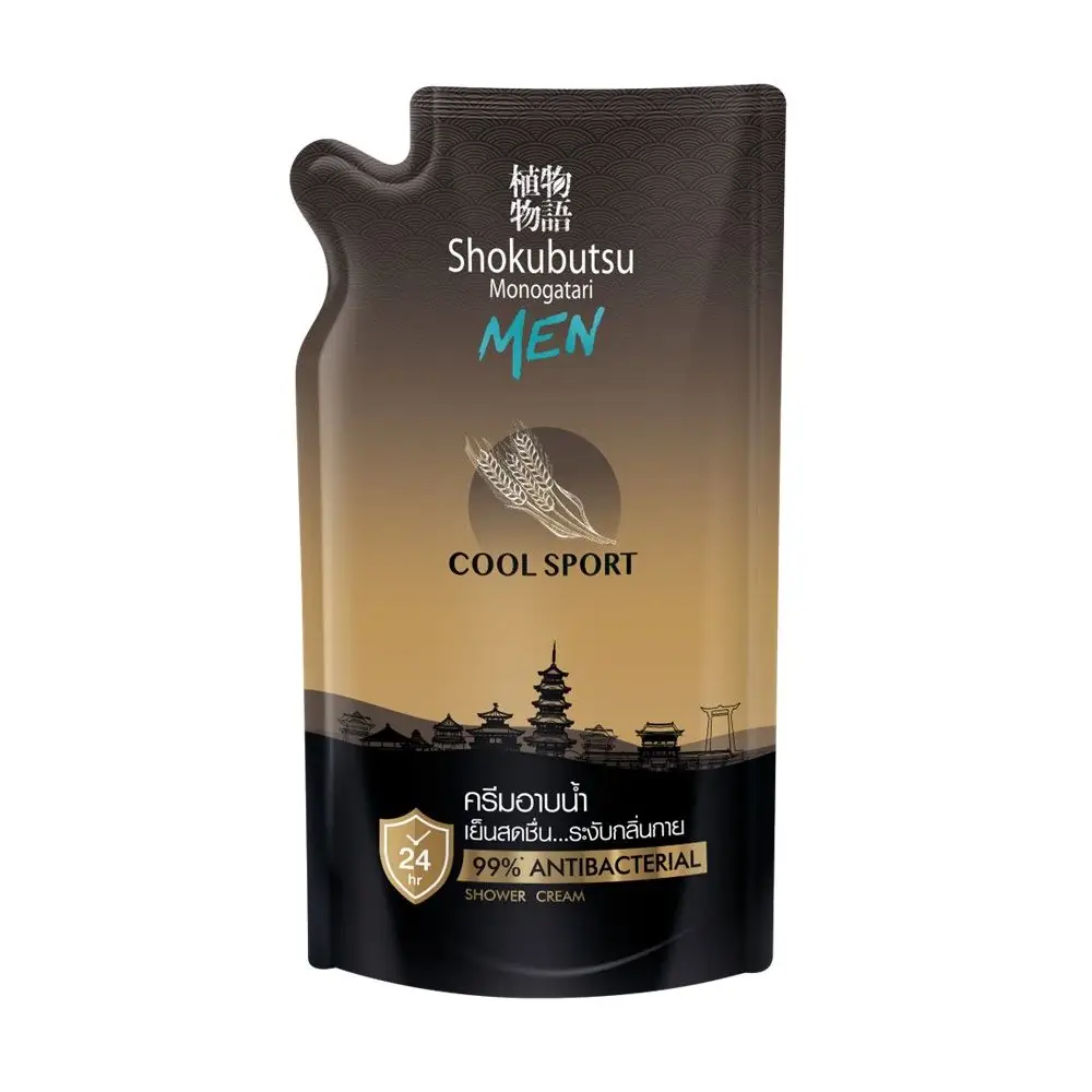 SHOKUBUTSU SHOWER CREAM COOL SPORT REFILL