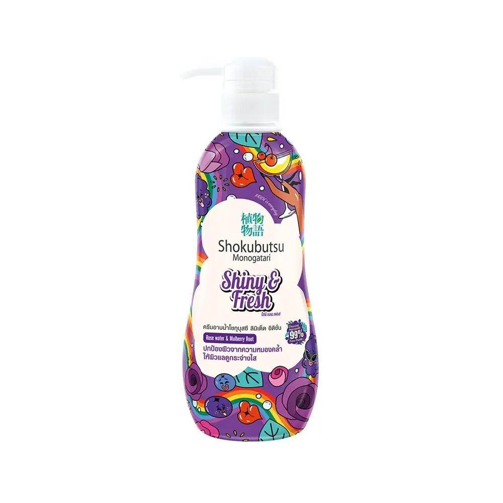 SHOKUBUTSU SHOWER CREAM SHINY FRESH