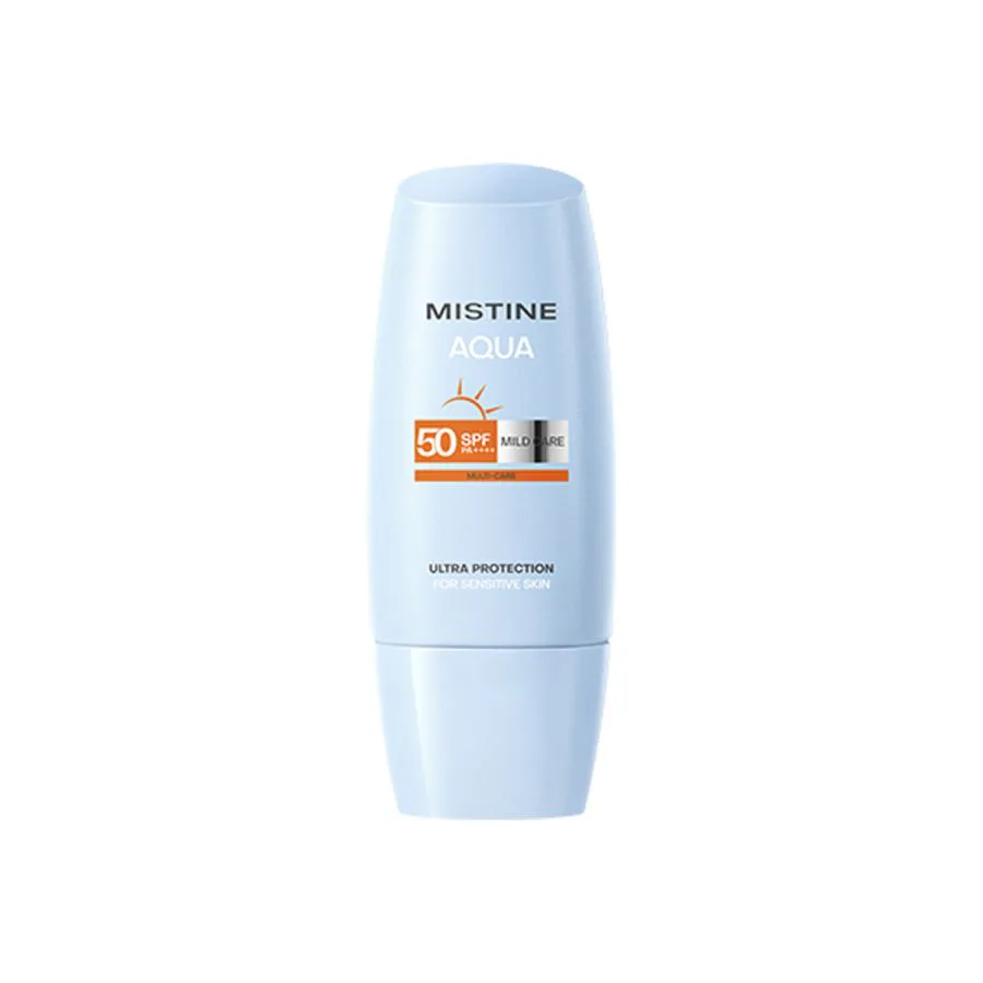ครีมกันแดดสำหรับผิวแพ้ง่าย MISTINE AQUA MILD CARE ปกป้องผิวจากแดด