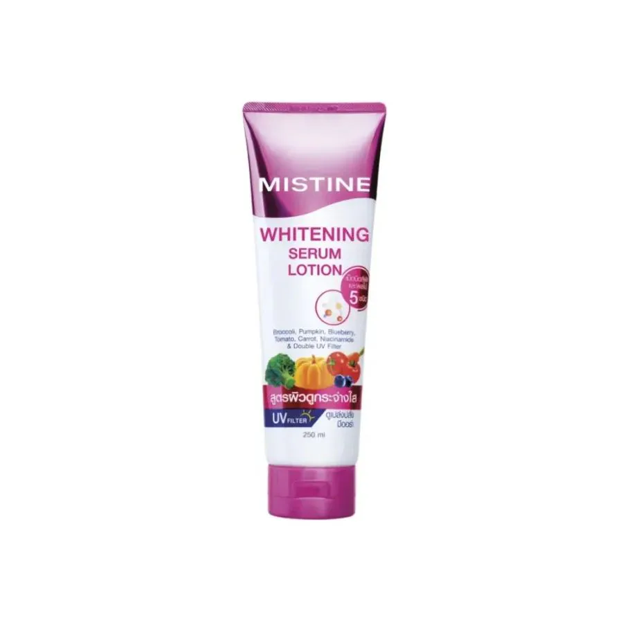 โลชั่นผิวกระจ่างใส ฟื้นบำรุงผิวหมองคล้ำ MISTINE WHITENING SERUM LOTION