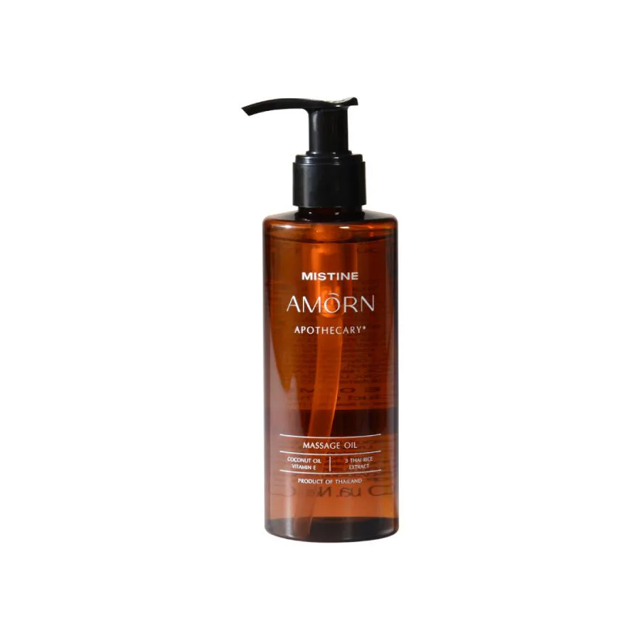 น้ำมันนวดตัว อโรม่า MISTINE AMORN MASSAGE OIL สปาผิวผ่อนคลาย