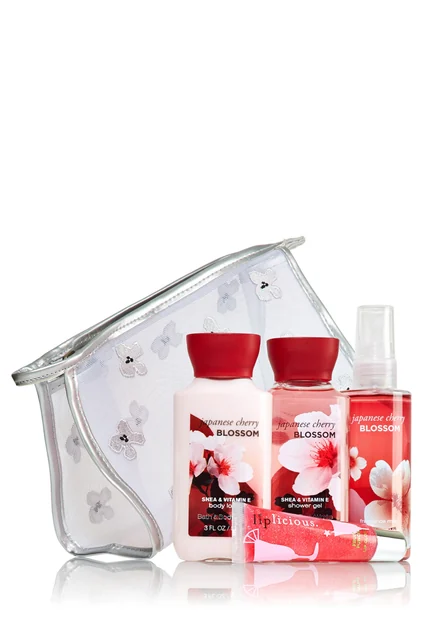 Japanese Cherry Blossom Florals & Fragrance Gift Set